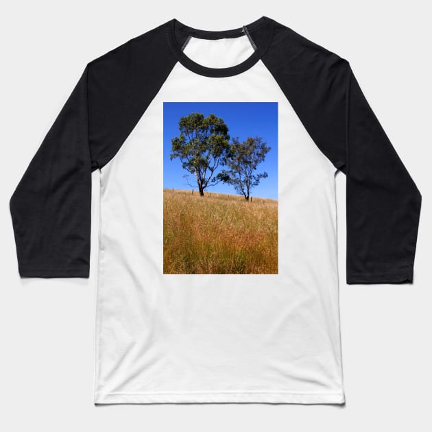 Australian Rural Scenic Baseball T-Shirt by jwwallace